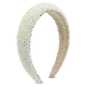 Mimi Tutu gemstone-embellished headband in cream